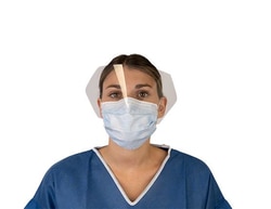 Kolmi Hopen&trade;&nbsp;Op-Air&trade; One Type IIR Anti-glare medicinsk maske med visir